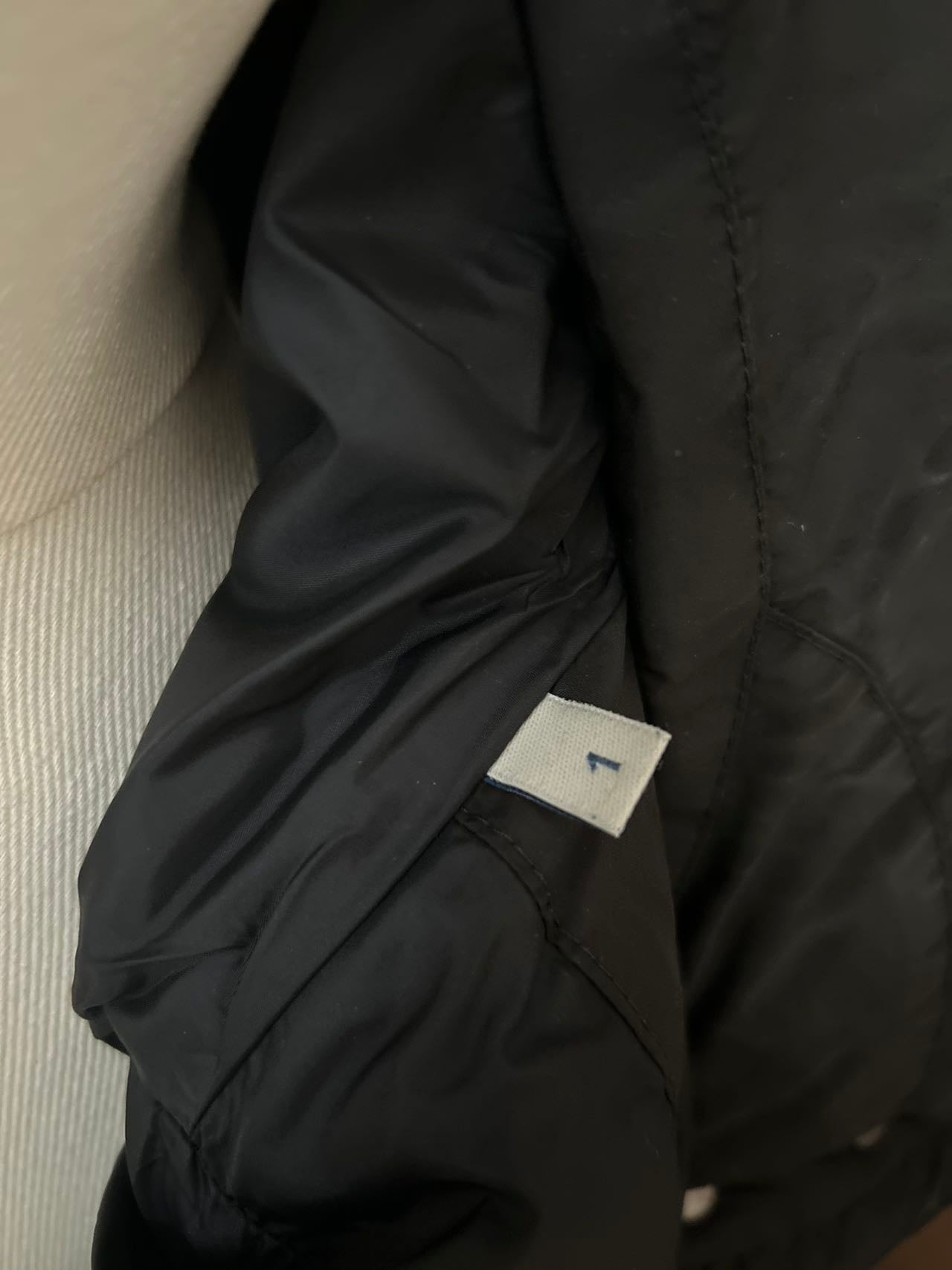 C00202 MONCLER 黒 ダウン フラメッテ サイズ1