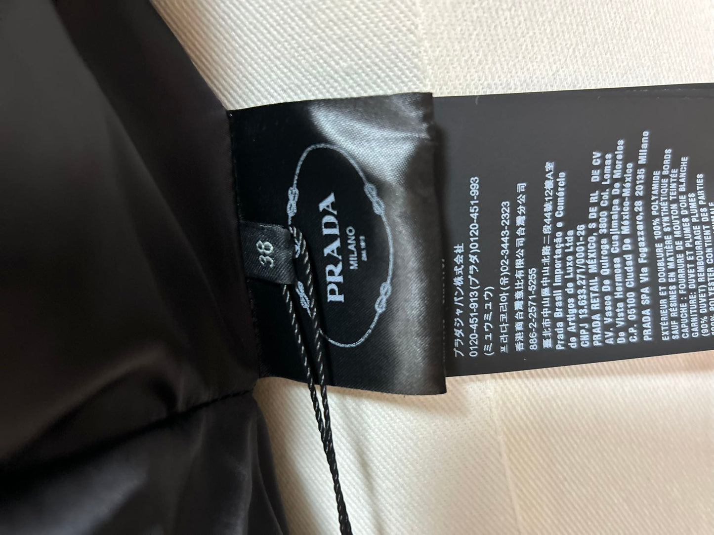 C00401 PRADA プラダ 超人気デザイン 29P117ファーフード付きダウンコート