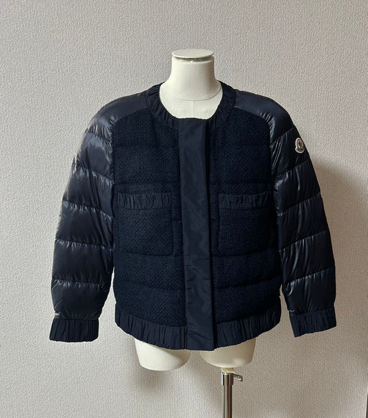 WOWMALL - Moncler VEULAES ツイード　ダウンジャケット