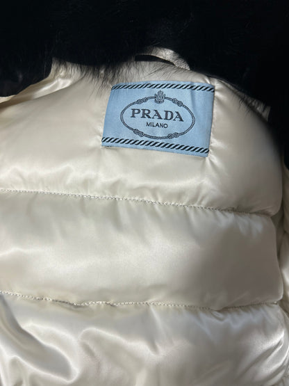 C00603 PRADA　プラダ　超人気デザイン ファー付きダウンコート